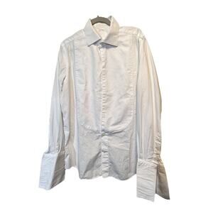 Suitsupply Tuxedo Shirt 44/ 17.5 Men Slim Fit‎ Egyptian Cotton French Cuff